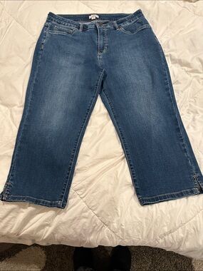 croft & barrow Medium Blue Cropped Jeans